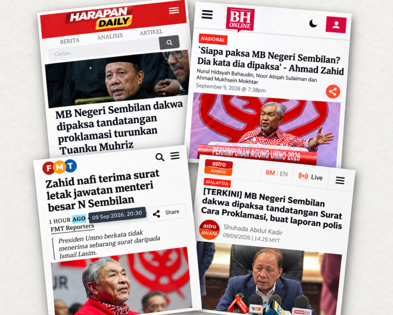 DAP dah tak ada pun masih bergaduh, kemelut Negeri Sembilan berlarutan, siapa paksa MB cetus sindiran