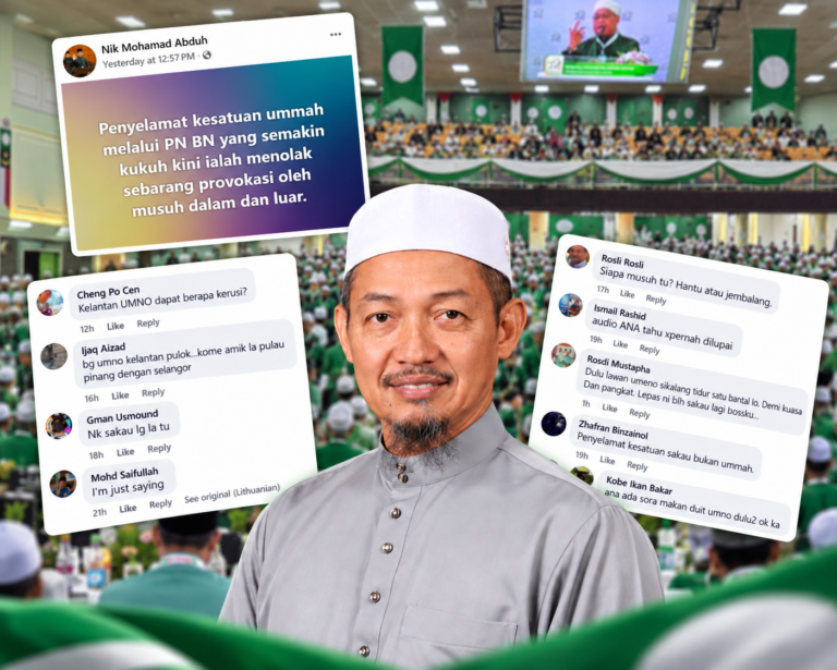 Sembang PN-BN ‘penyelamat kesatuan ummah’, netizen bidas anggap hanya kesatuan kuasa