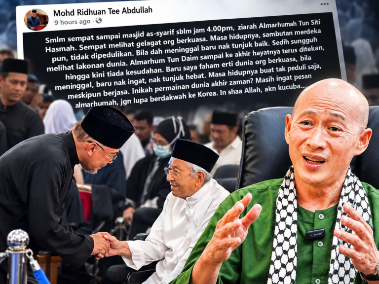 ‘Bila dah meninggal baru nak tunjuk baik’, Ridhuan Tee mengundang kecaman ramai
