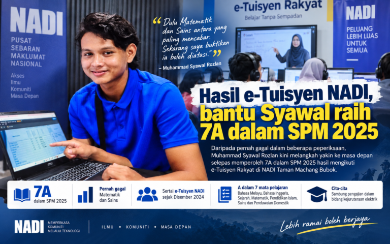 Hasil e-Tuisyen NADI, bantu Syawal raih 7A dalam SPM 2025