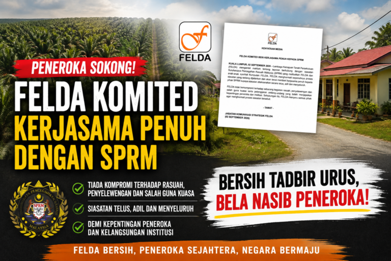 Jangan separuh jalan, generasi FELDA mahu audit forensik bongkar ke akar umbi