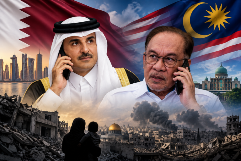 Anwar terima salam takziah Emir Qatar, bincang Gaza dan usaha redakan ketegangan Iran