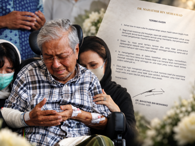 ‘Usia saya cuma tersisa sedikit’, luahan pilu Tun M selepas tiga minggu pemergian Hasmah