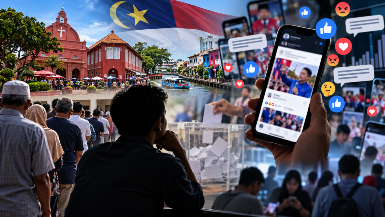 ARTIKEL │ Pengundi senyap, suara yang tidak terbaca: Benarkah sentimen media sosial mencerminkan pilihan pengundi Melaka?