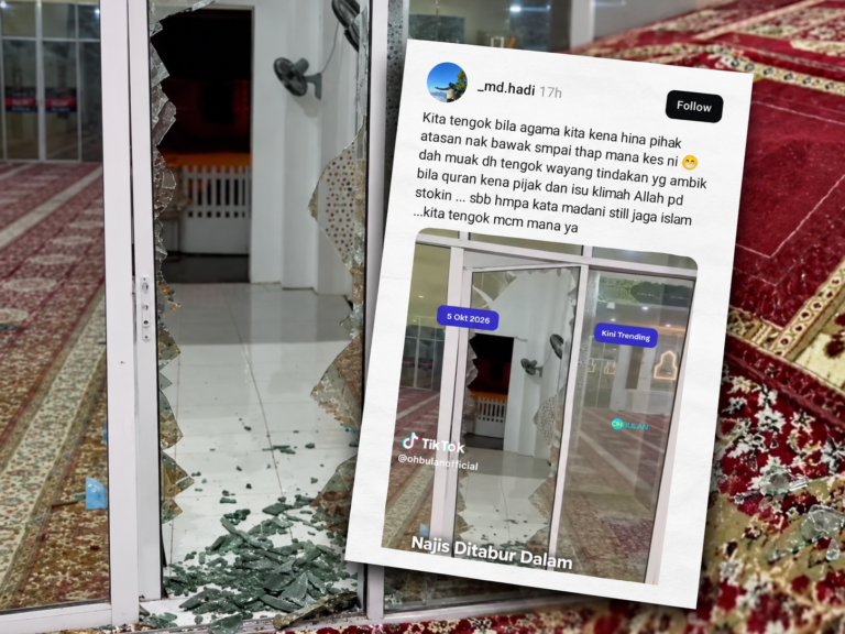 Belum tahu siapa pelaku khianati masjid di Kelantan, boleh pula salahkan kerajaan Madani
