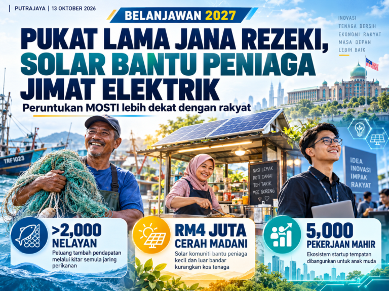 Pukat lama jana rezeki, solar bantu peniaga jimat elektrik: Ini manfaat Belanjawan 2027