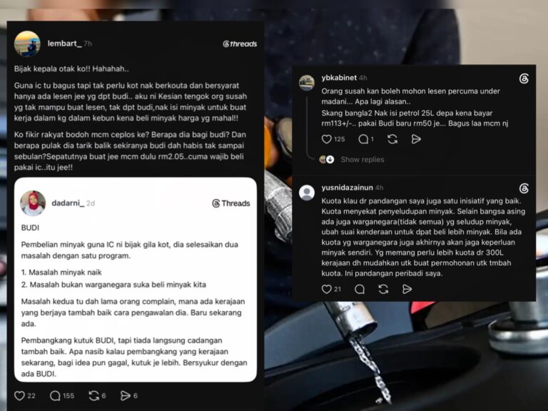 Gelar penyokong BUDI95 ‘bodoh’, lelaki ini kena lagi pedas dengan netizen