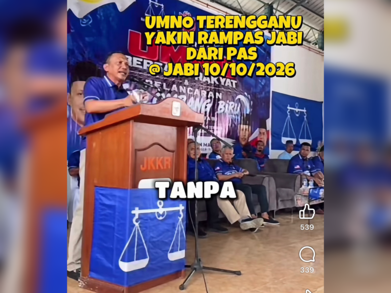 Umno Terengganu ikrar mahu rampas semula kerusi DUN Jabi daripada Pas