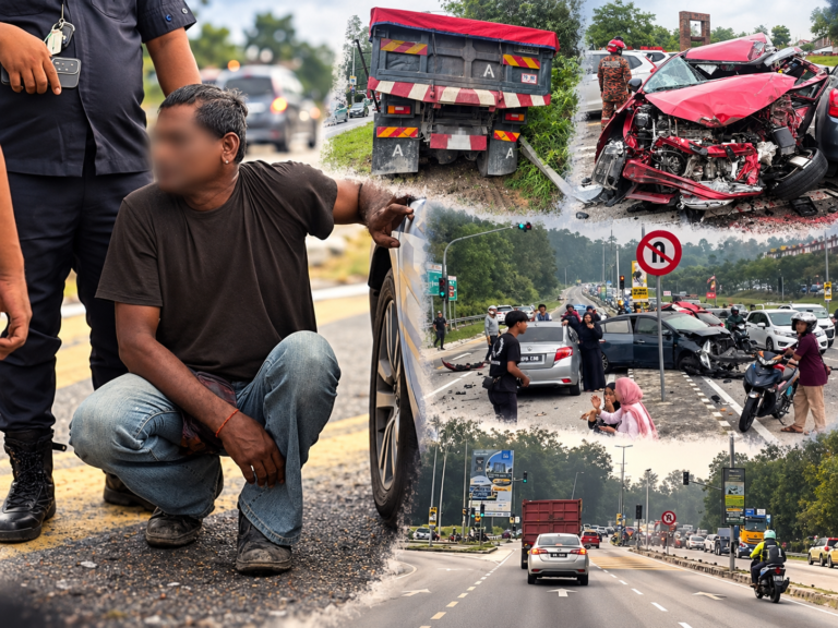 Pemandu lori rempuh 11 kereta sah ‘kantoi’ 2 jenis dadah ketika PMX pertegas tiada maaf untuk pemandu mabuk dan ‘lalok’