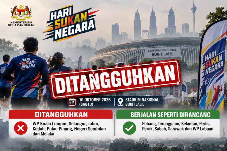 Jerebu: Hari Sukan Negara di Bukit Jalil ditangguh